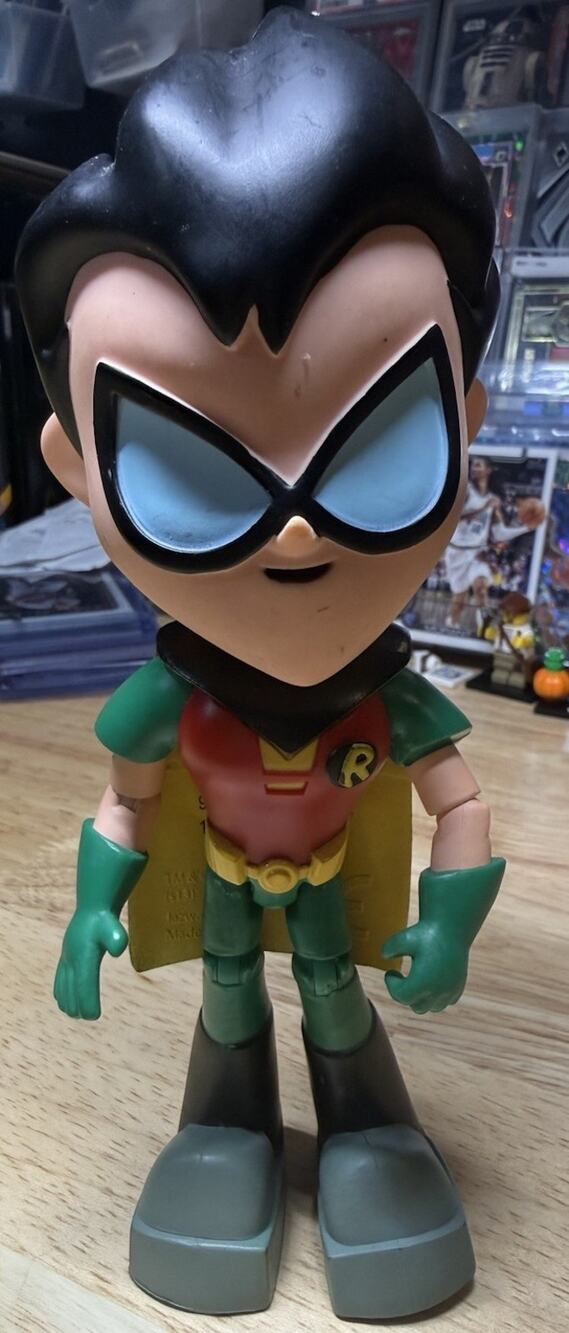 Teen Titans Go Robin 8” Power Action Karate Chop Figure Jazwares 2013 Loose